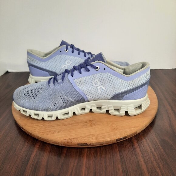 On Cloud X Womens Size 9.5 Shoes Lavender Ice Athletic Running Sneakers - Picture 6 of 10
